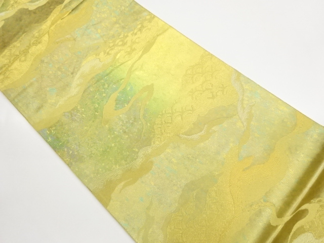 JAPANESE FUKURO OBI / WOVEN SEIGAIHA